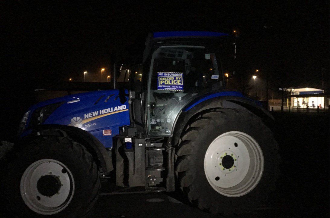 Police seize tractor…at drag race