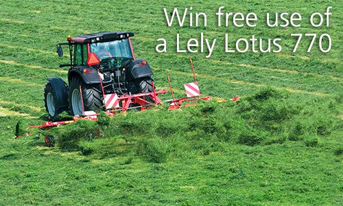 Win the use of a Lely Lotus tedder!