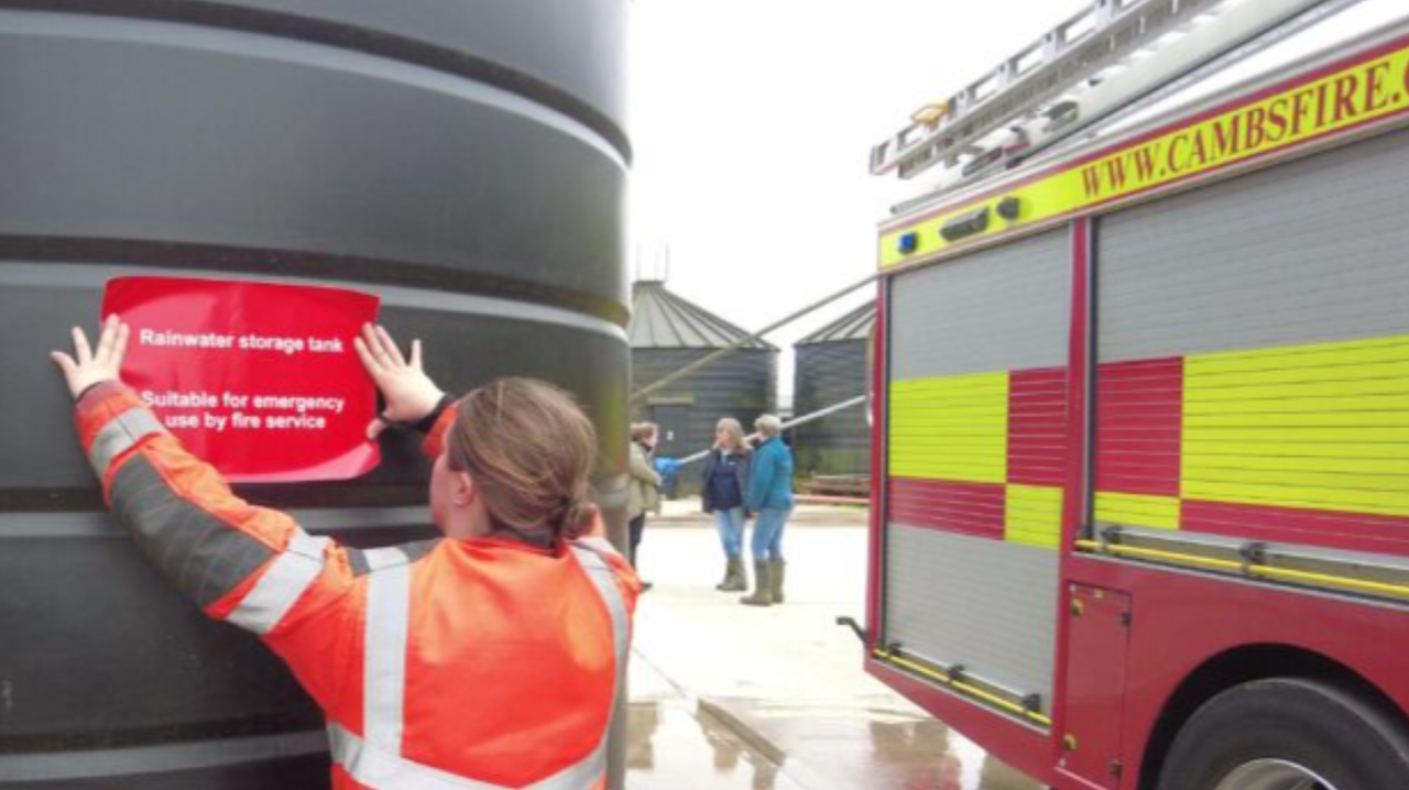 Watch: How UK farmers are fighting fires with rainwater tanks