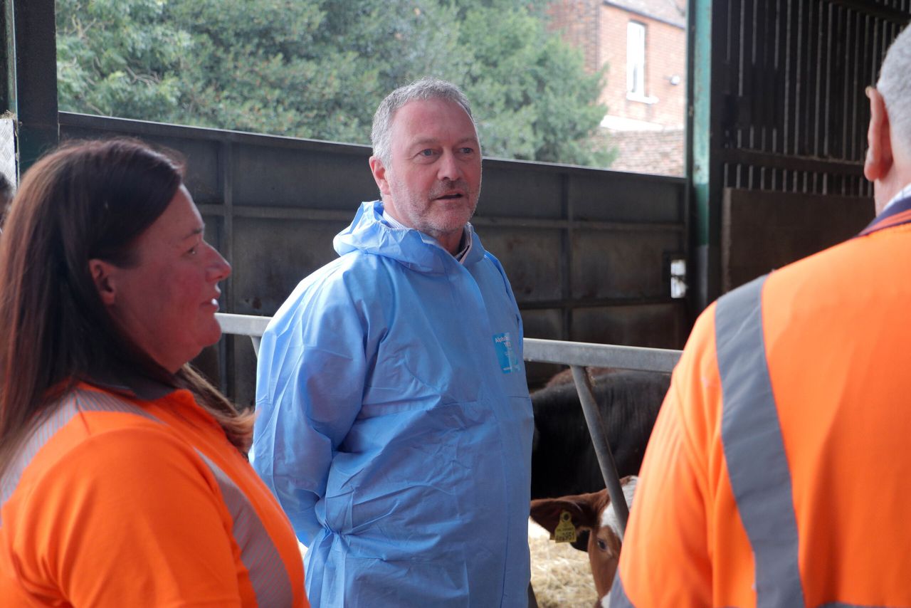 Secretary of state visits Essex farm to discuss bluetongue