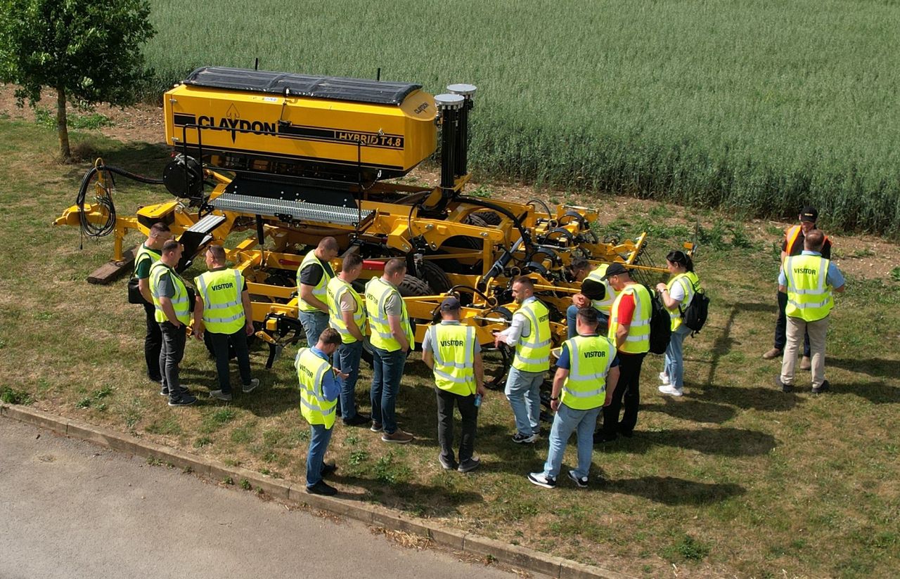 Ukrainian farmers’ break from war on UK machinery research trip