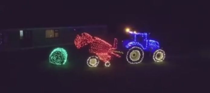 Video: A farming Christmas lights display like no other!