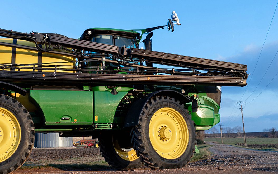Michelin’s self-propelled sprayer tyres work down to 10psi
