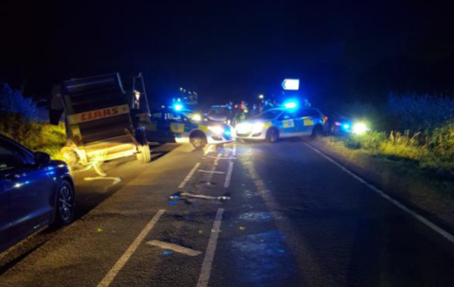 Police stop stolen tractor after 25-minute chase…at 14 miles/hour