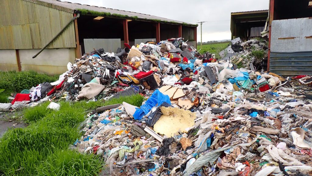 Another image of the waste pile at the North Yorkshire farm. Source: EA
