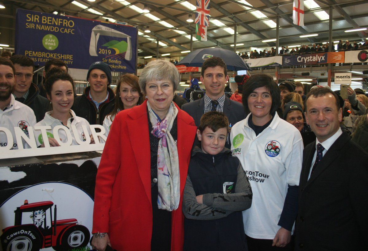 Theresa May sits down to talk about future of farming at Welsh Winter Fair