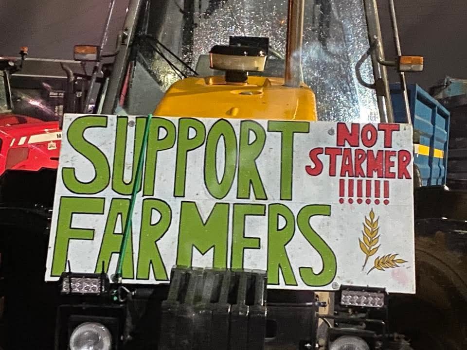 Watch: British farmers stage protests at Lidl depots across England
