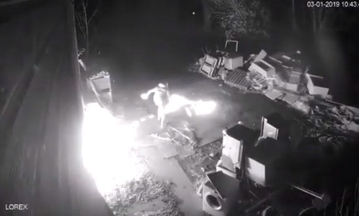 Arson attack on former farm ‘backfires’ badly