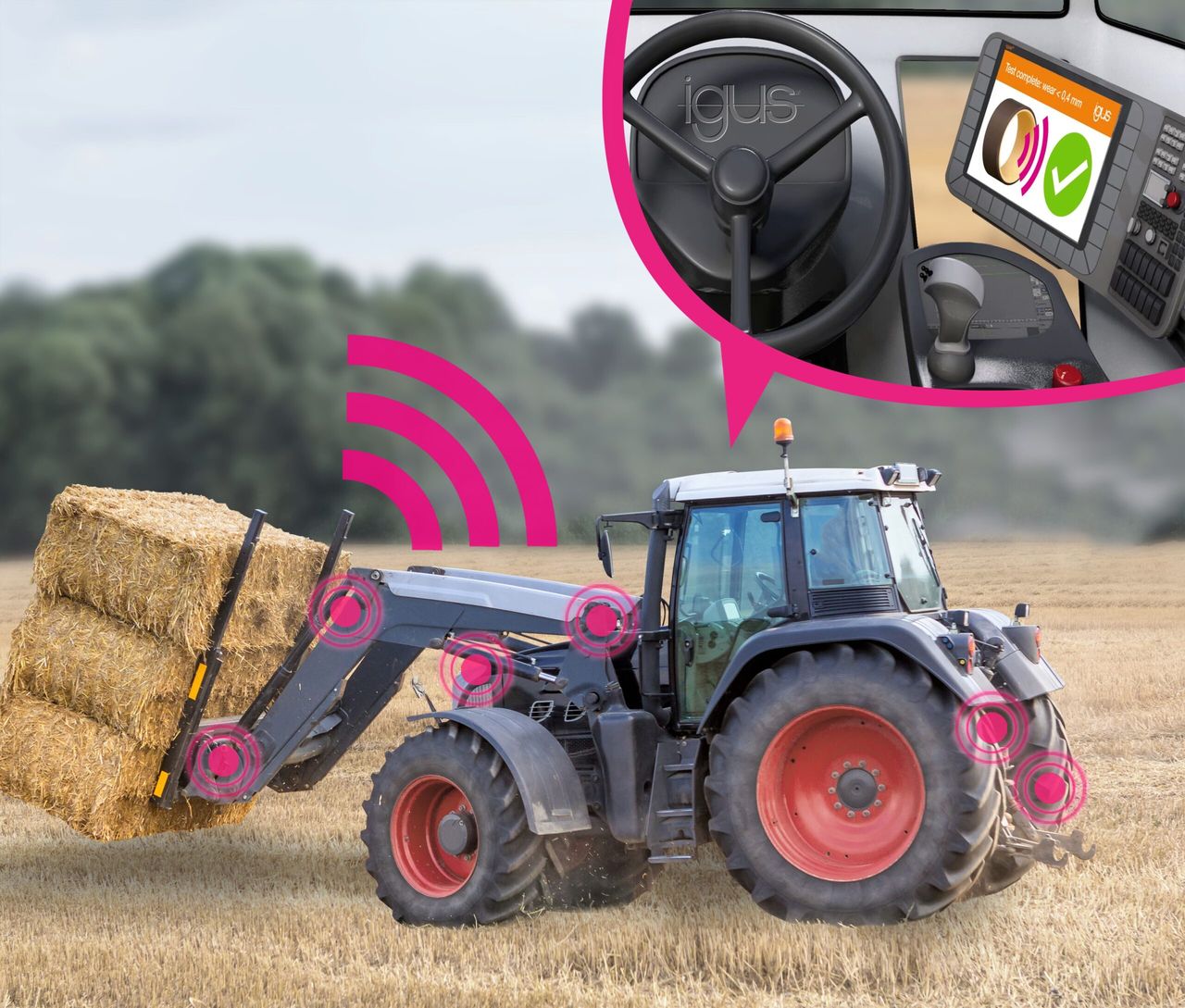 ‘Smart’ plain bearing warns drivers about excess wear