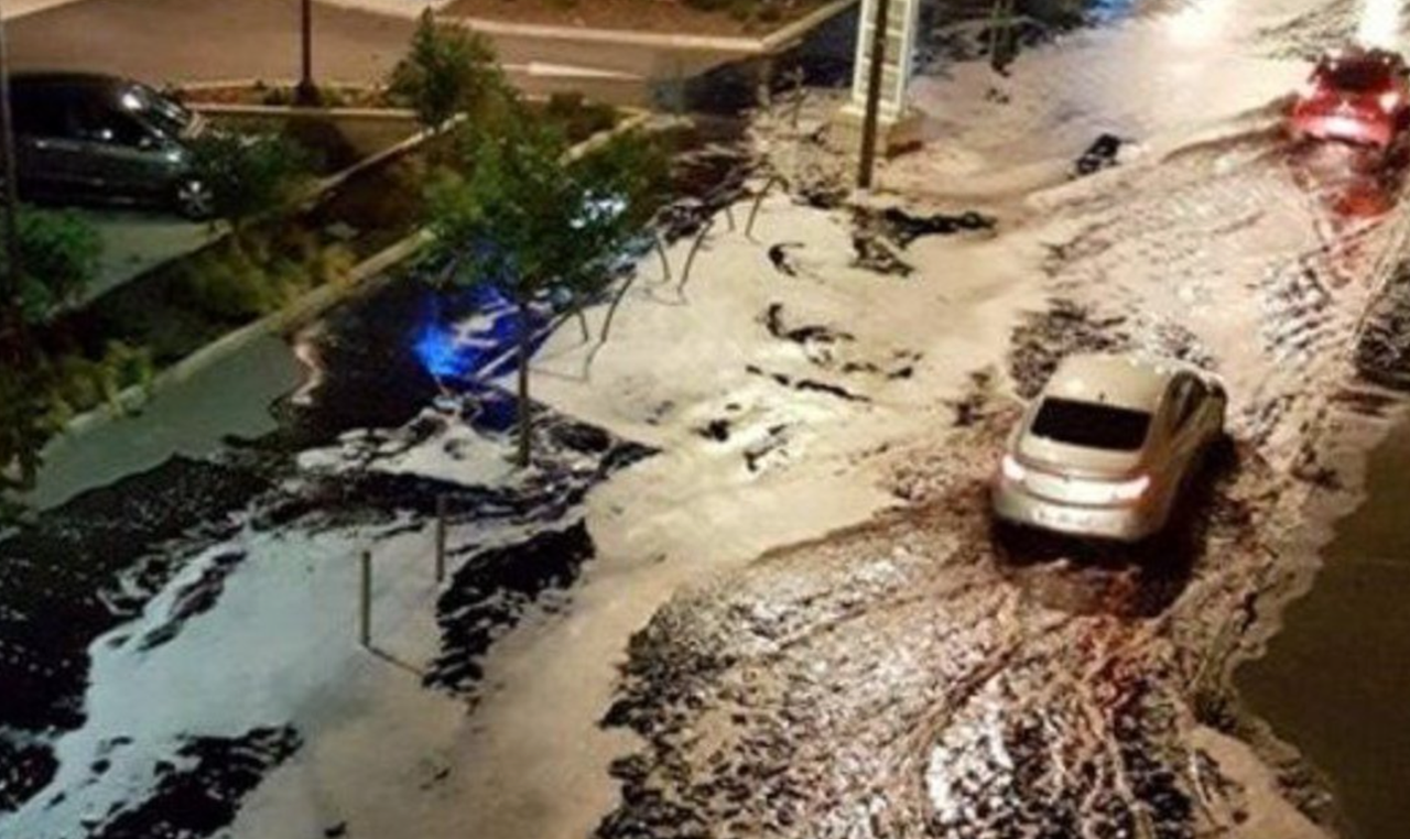 Wine floods the streets of French town as 'war' breaks out between France and Spain